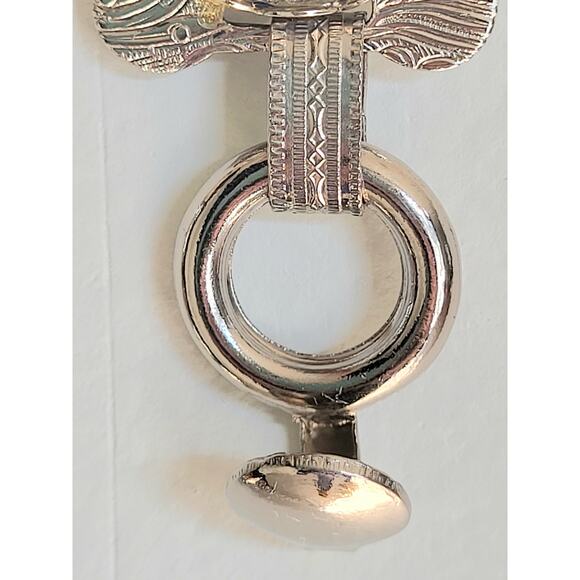 Southwestern Style Western Silver Belt Waist Chain Colorful with Cabochons - Picture 9 of 10